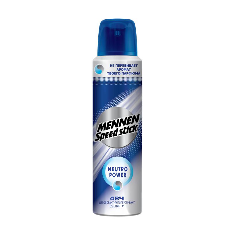Дезодорант-спрей мужской Mennen speed stick neutro power, 150мл