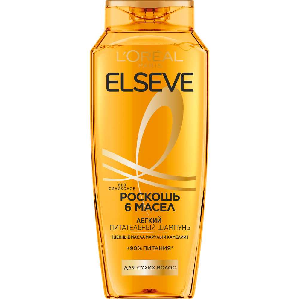 Шампунь для волос L'Oreal Elseve Роскошь 6 масел, 400мл