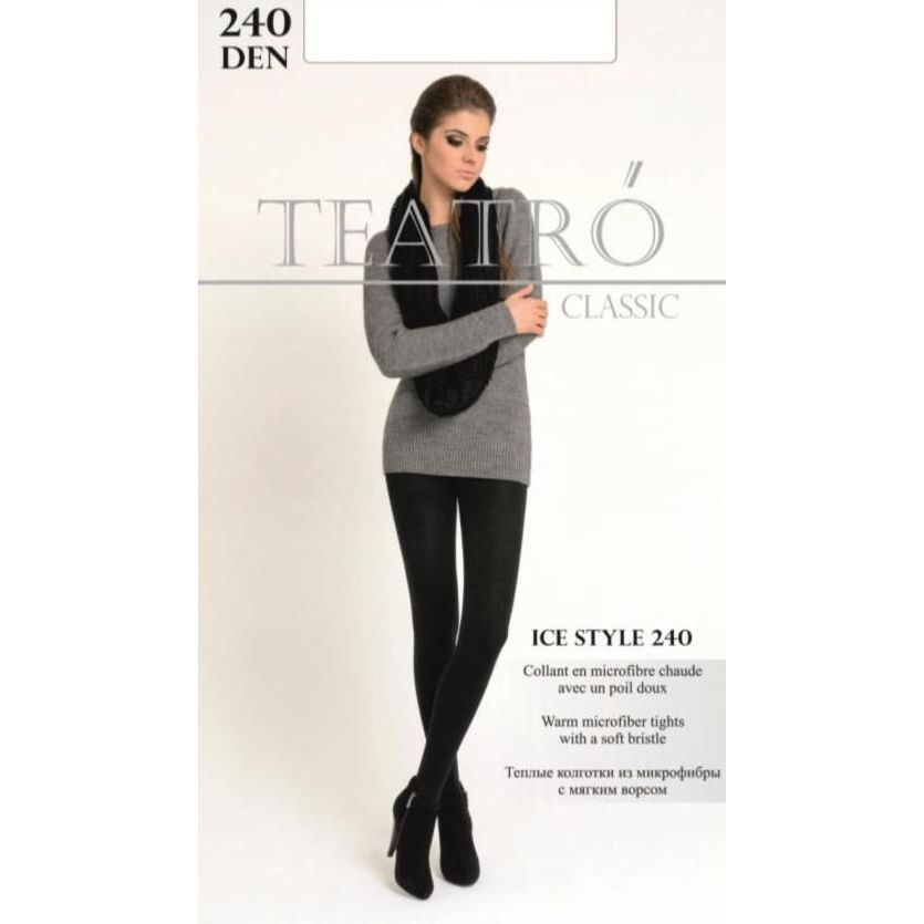 Колготки женские Teatro Айс Стиль (Ice Style), 240 ден, 5, nero