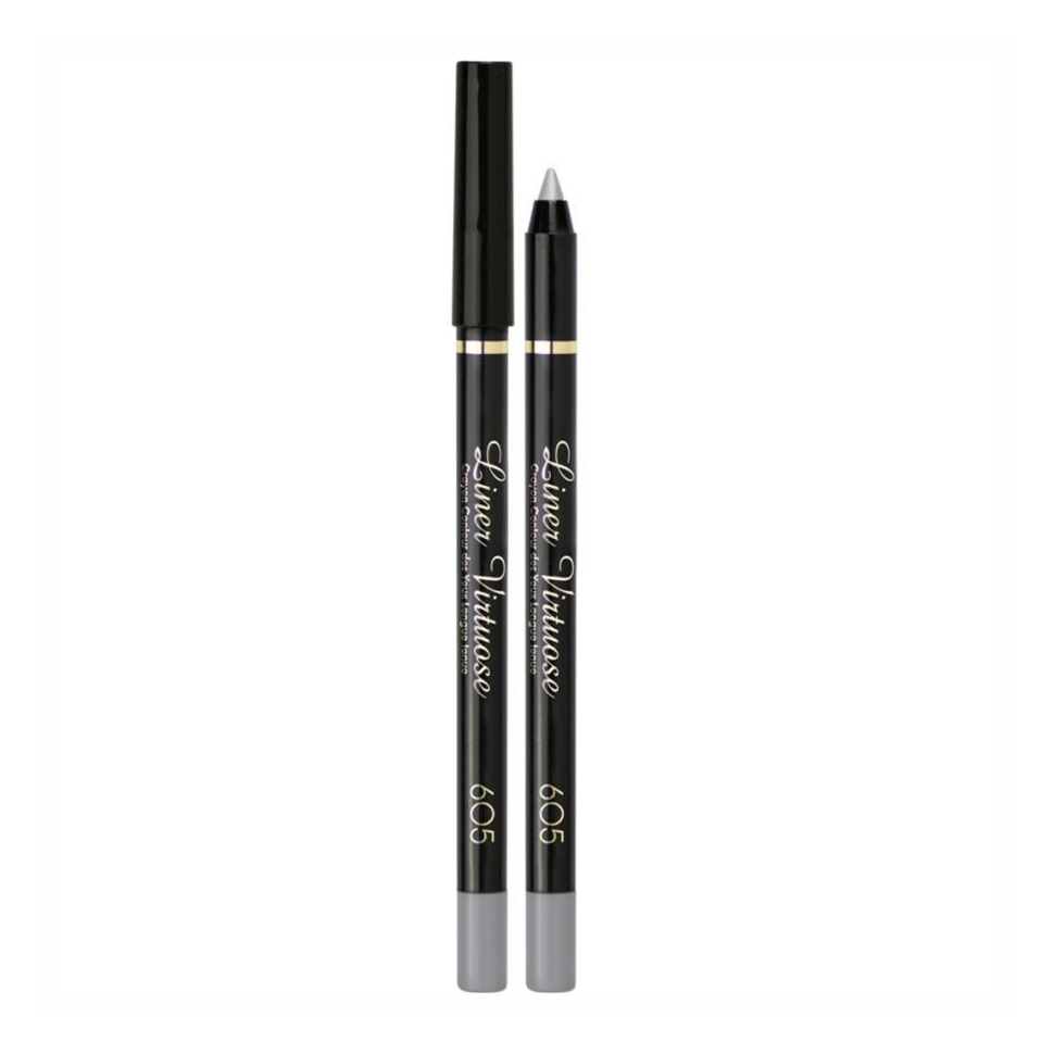 Карандаш для глаз Vivienne Sabo Liner Virtuose, устойчивый, гелевый, тон 605 серебристый