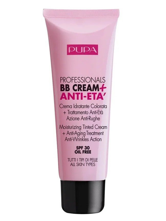 BB-крем Pupa Professionals Anti-Eta, антивозрастной, SPF30, тон: 01 телесный, 50мл