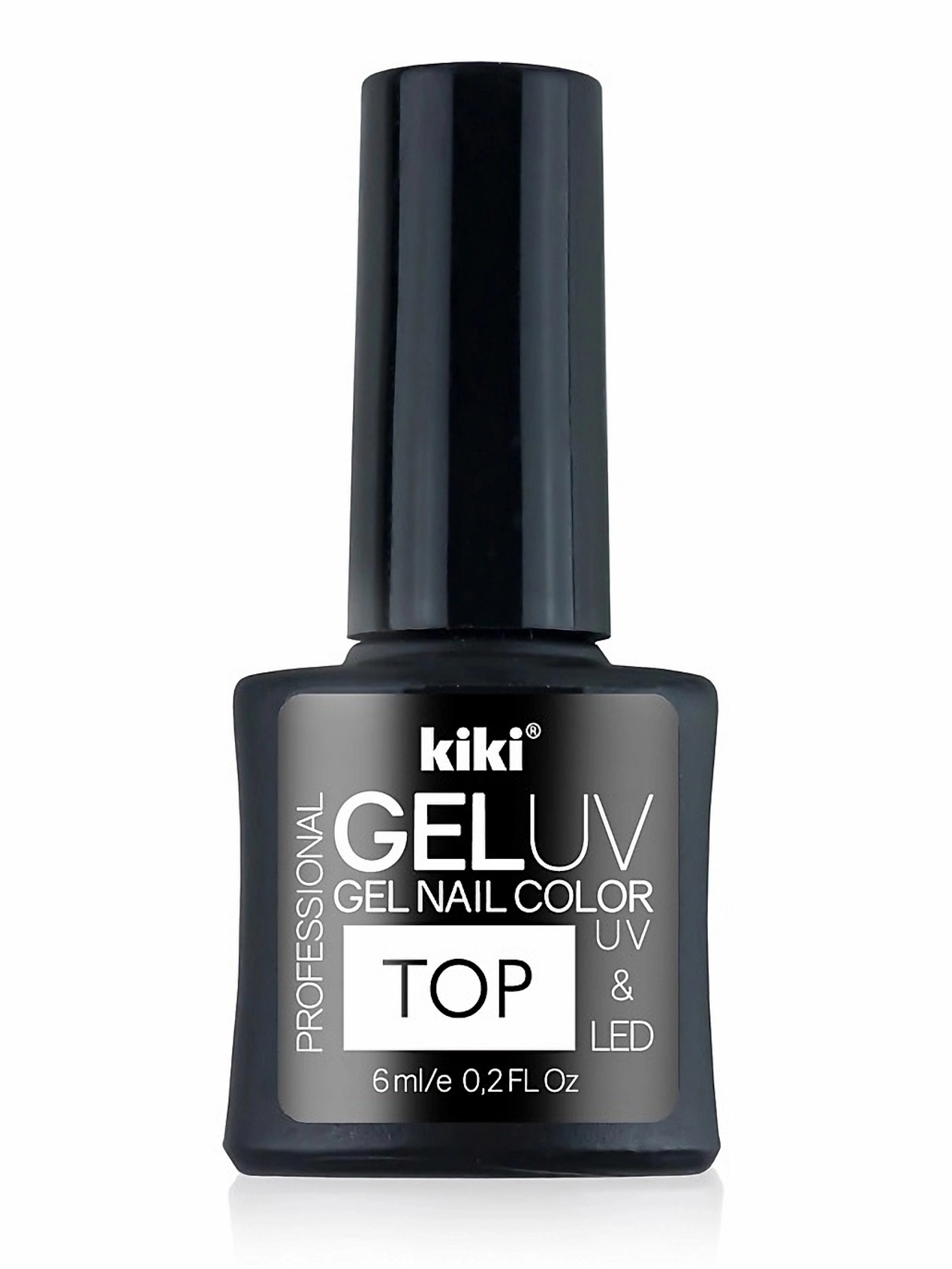 Топ для ногтей Kiki Gel Nail Color Uv&Led, тон: прозрачный, 6мл