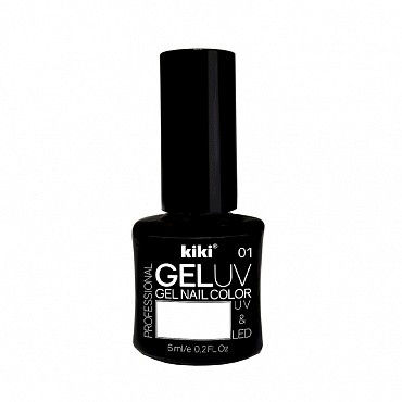 Гель-лак для ногтей Kiki Gel Nail Color Uv&Led, тон: 01 белый, 6мл