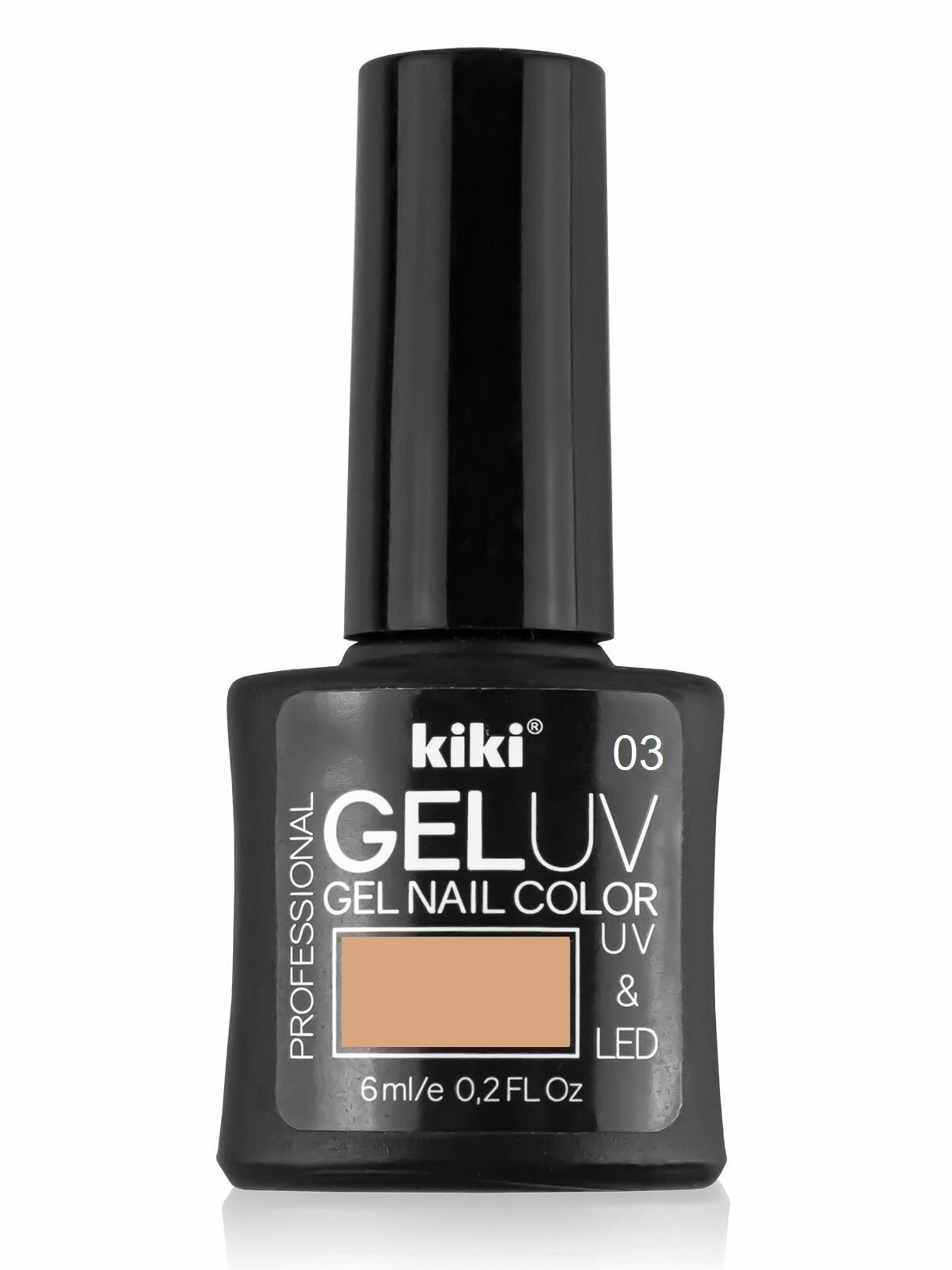 Гель-лак для ногтей Kiki Gel Nail Color Uv&Led, тон: 03 светло-бежевый, 6мл