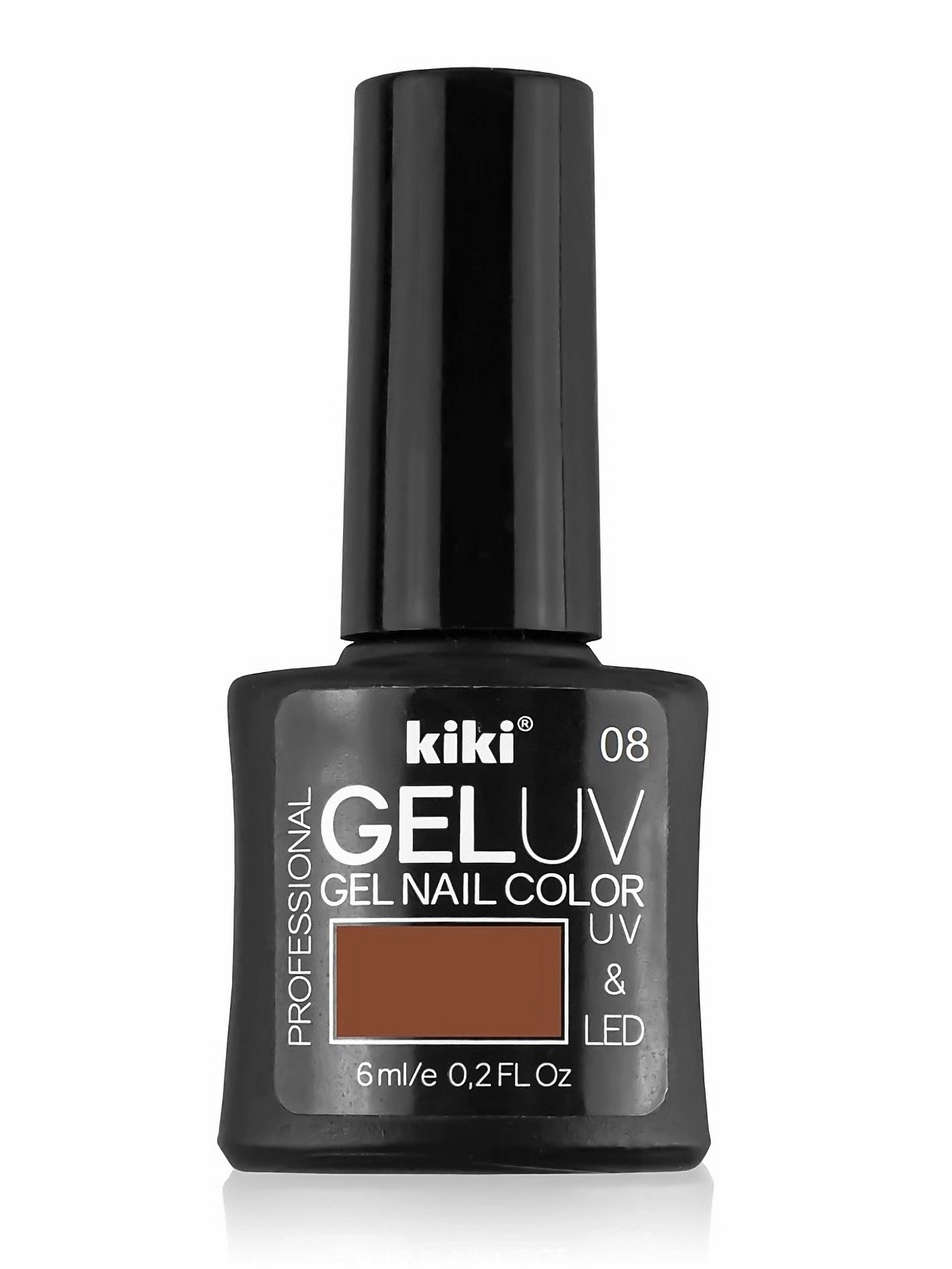 Гель-лак для ногтей Kiki Gel Nail Color Uv&Led, тон: 08 розовое мокко, 6мл