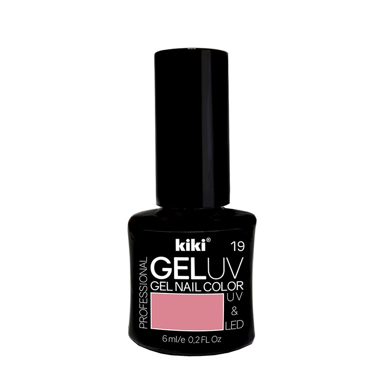 Гель-лак для ногтей GEL UV&LED,  19 (розовый), Kiki