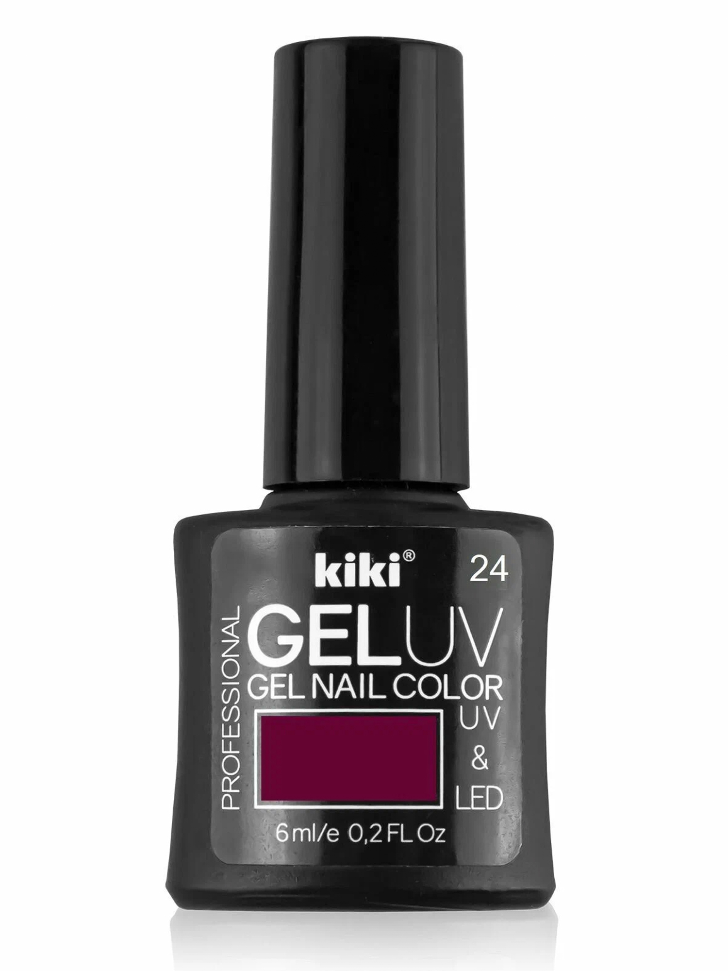 Гель-лак для ногтей Kiki Gel Nail Color Uv&Led, тон: 24 бордовый, 6мл