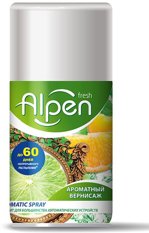 Автоматический освежитель воздуха Alpen Ароматный вернисаж, 250мл запасной блок