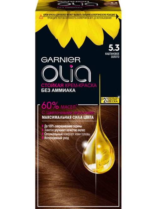 Garnier Olia Краска для волос 5.3 Золотистый каштан
