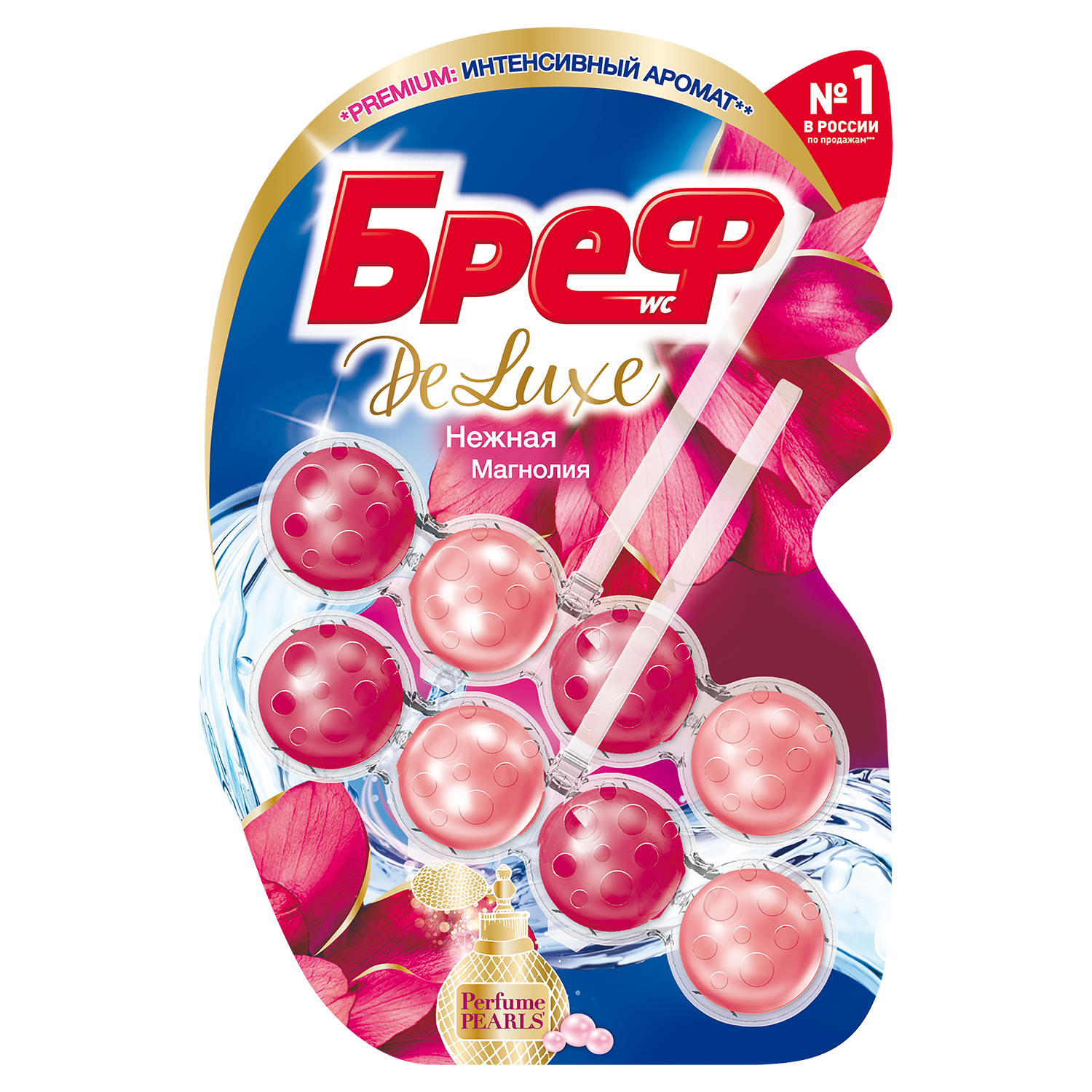 Набор туалетных блоков Бреф Делюкс Нежная магнолия, 2шт