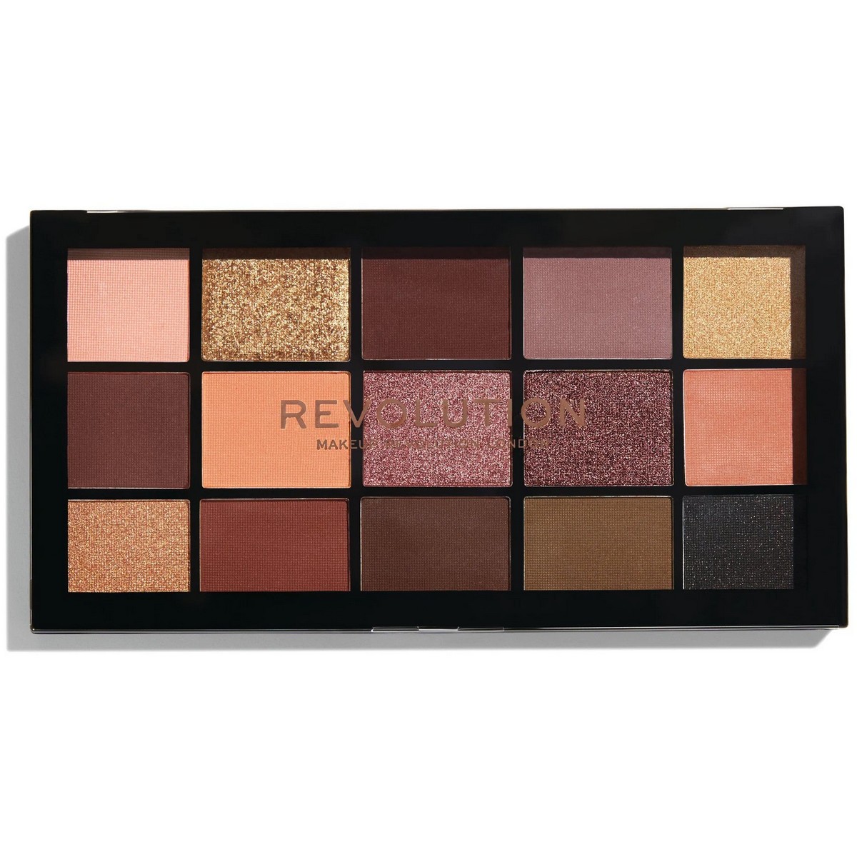 Палетка теней Makeup Revolution Re-Loaded Palette Velvet Rose, 15 цветов, 16.5г
