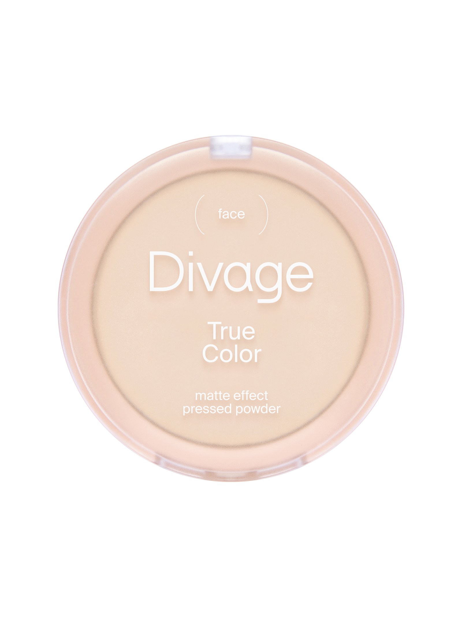Divage Компактная пудра натурального цвета True Color Тон 01 светлый, fair
