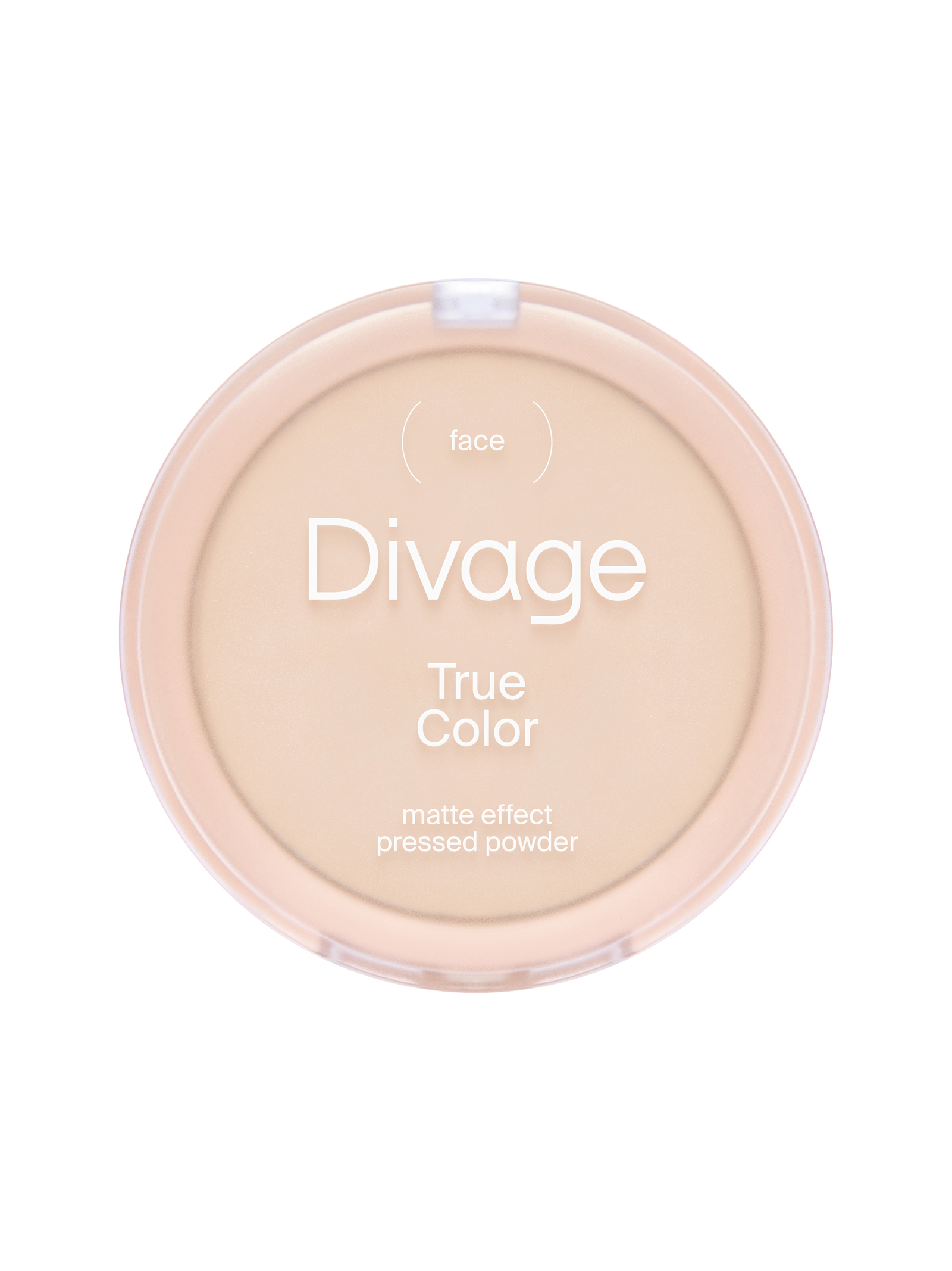 Divage Компактная пудра натурального цвета True Color Тон 02 слоновая кость, ivory