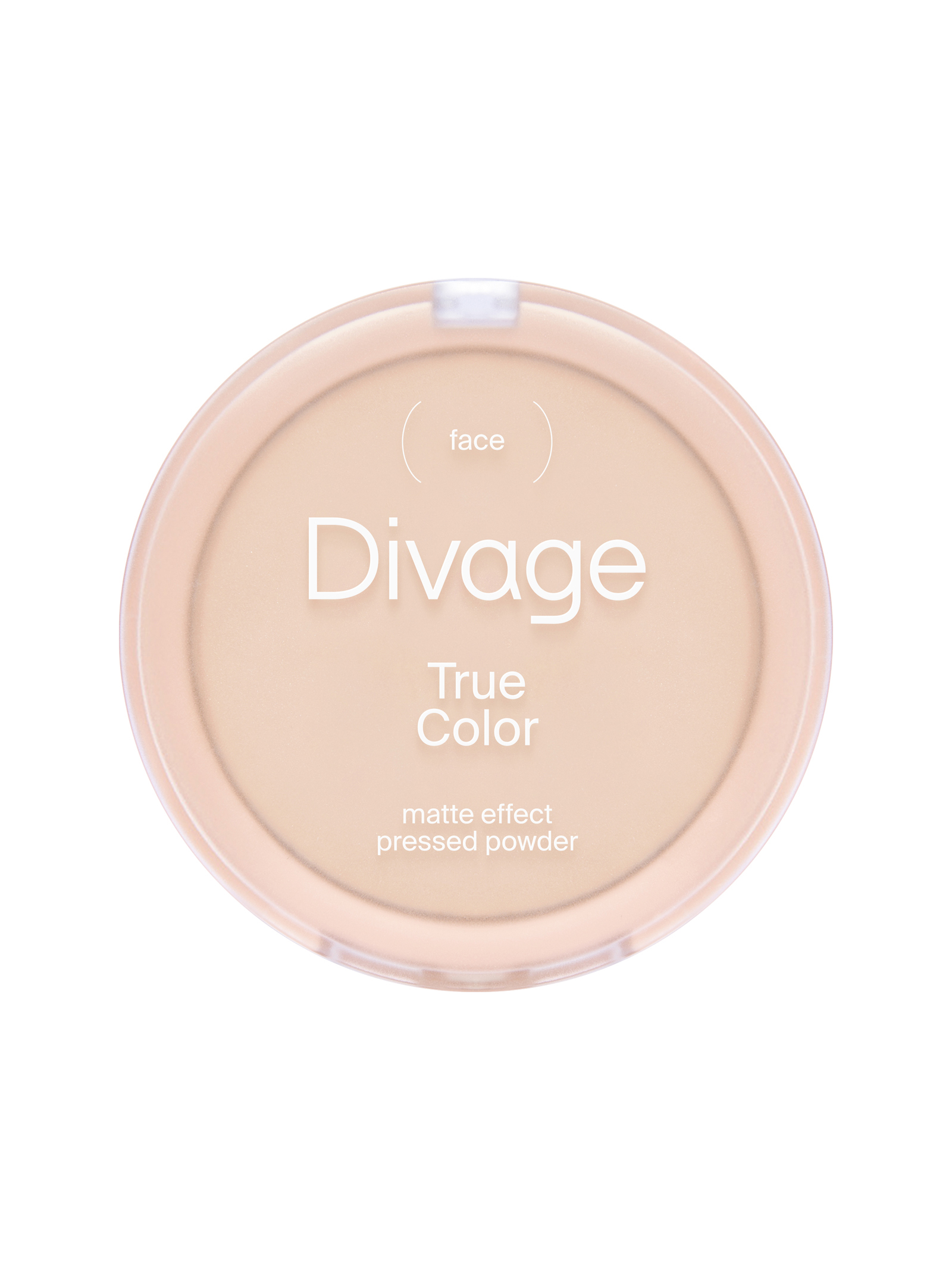 Divage Компактная пудра натурального цвета True Color Тон 03 бежевый, beige