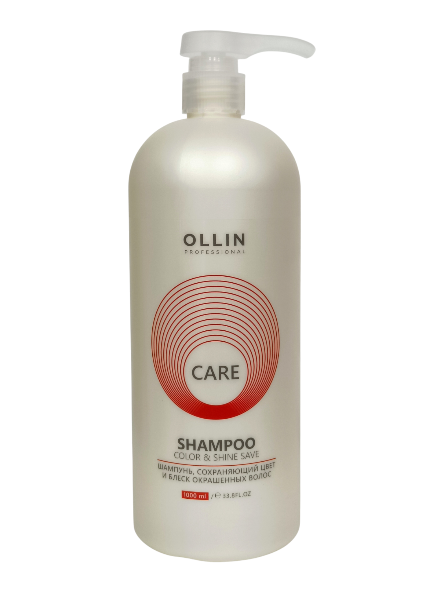 Шампунь Ollin Care Color & Shine Save, сохраняет цвет и блеск окрашенных волос, 1000 мл