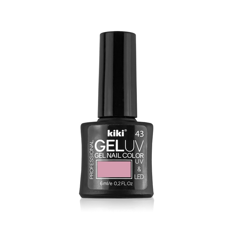 Гель-лак для ногтей Kiki Gel Nail Color Uv&Led, тон: 43 натуральный нюд, 6мл