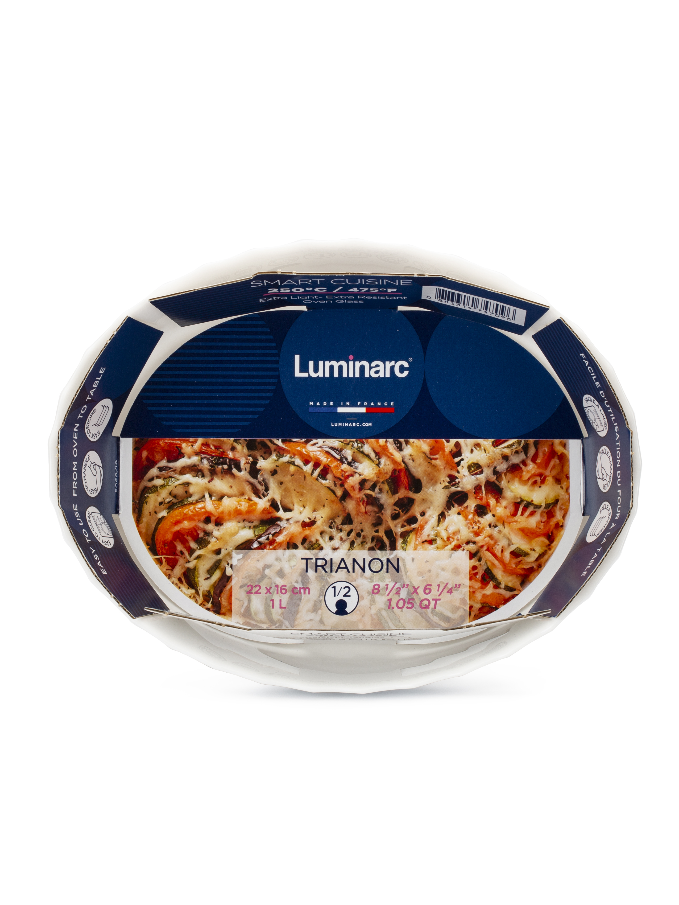 Форма для запекания овальная Luminarc Smart Cuisine Trianon, размер: 22х16см