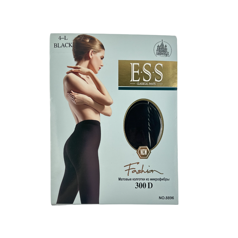 Колготки женские Ess, 300 ден, размер: 4, цвет: черный