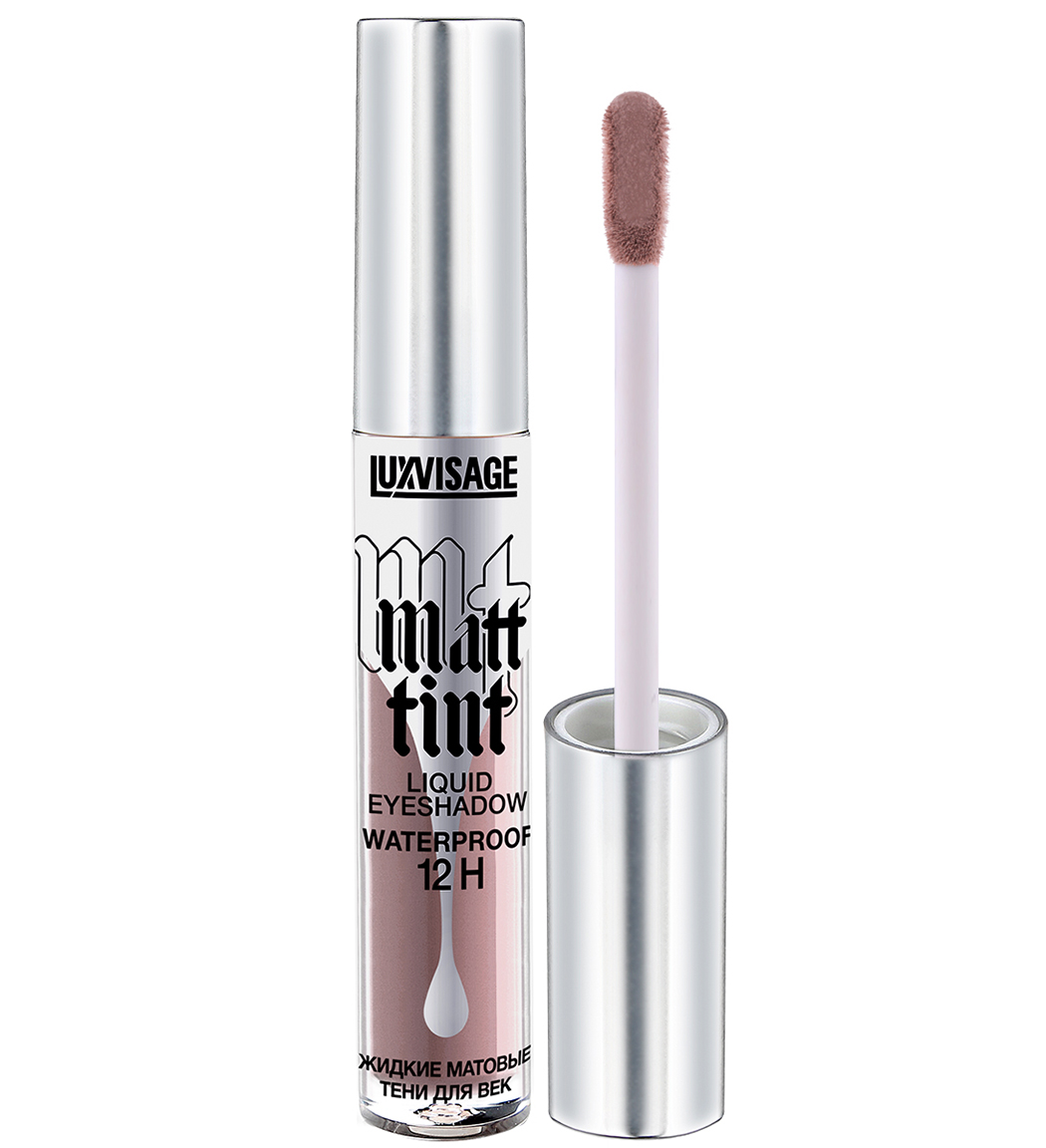 Жидкие матовые тени для век Luxvisage Matt tint waterproof 12H, тон: 105 Ash Lilac, 3г