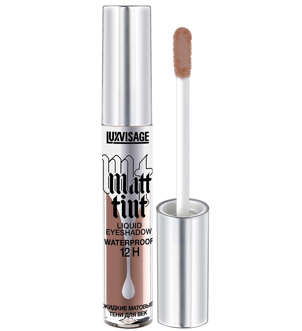 Жидкие матовые тени для век Luxvisage Matt tint waterproof 12H, тон: 109 Soft Brown, 3г