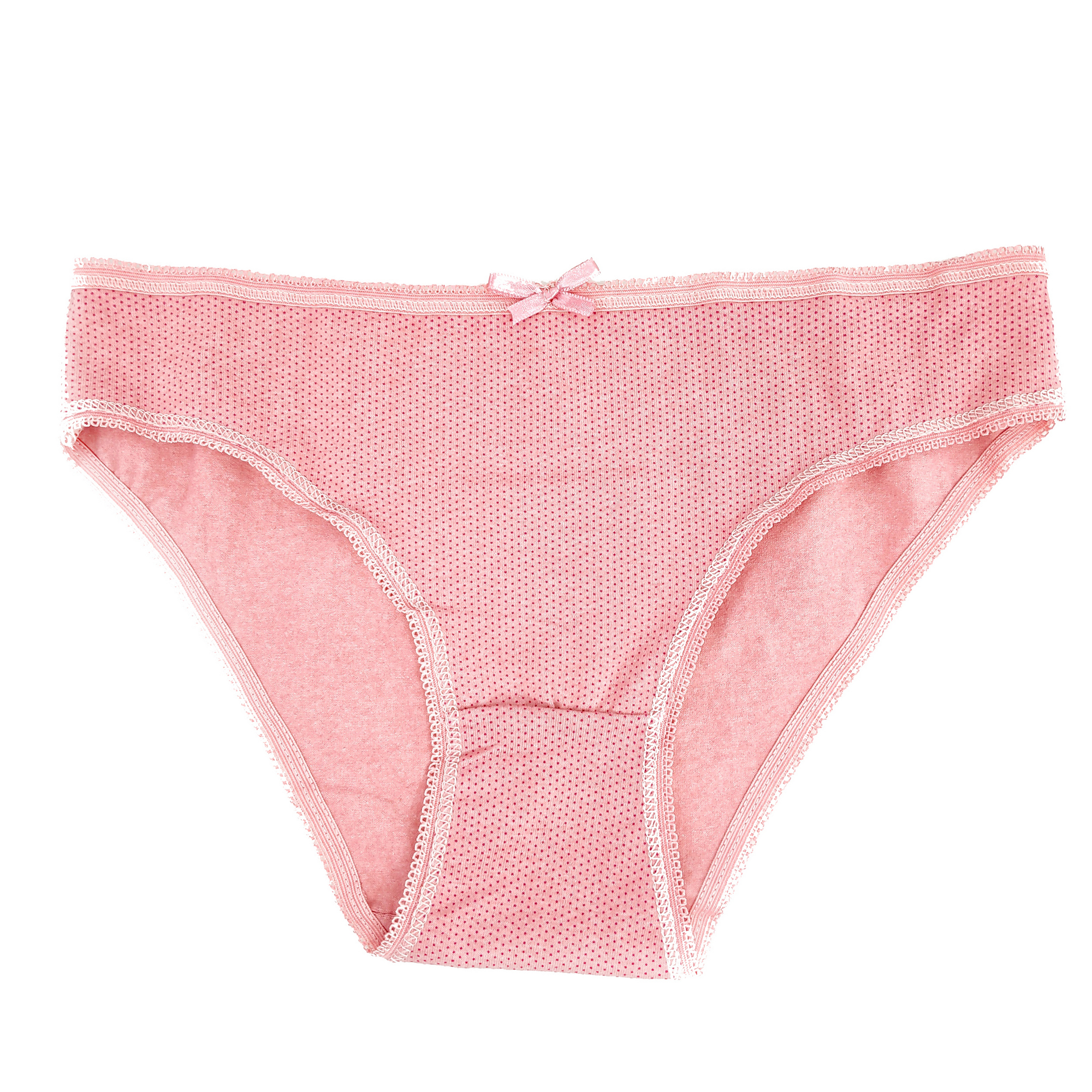 Трусы женские F&H, в горошек, L, темно-розовый