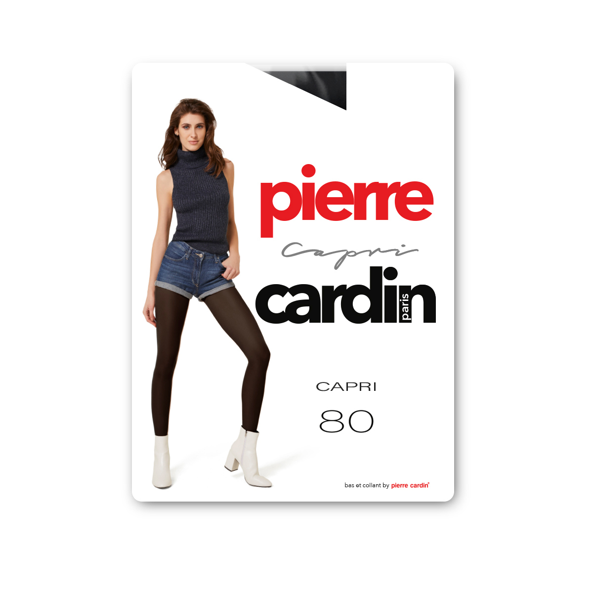 Колготки женские Pierre Cardin Capri, 80 ден, размер: 2, цвет: nero